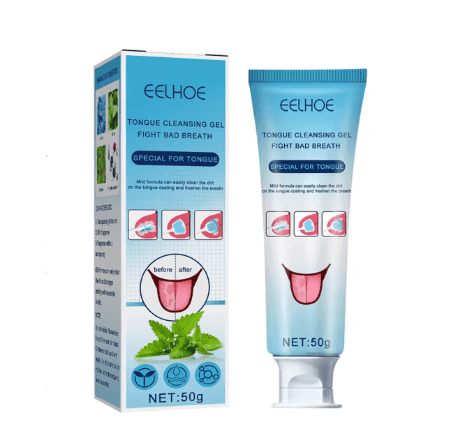 Oral Hygiene Gel for Tongue with Tongue Cleaner - Sywora