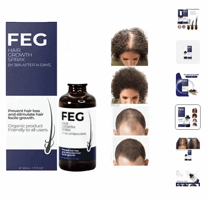 FEG Hair Growth Serum Spray for Thicker Hair - Sywora