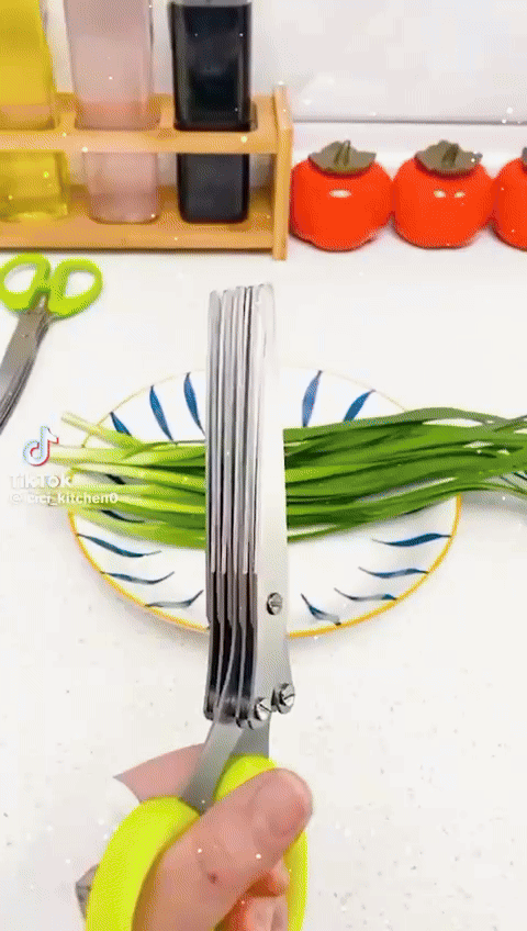 5 Blade Herb Scissors for Quick Chopping - Sywora