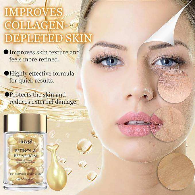 Retinol Bee Venom Capsules for Youthful Skin - Sywora