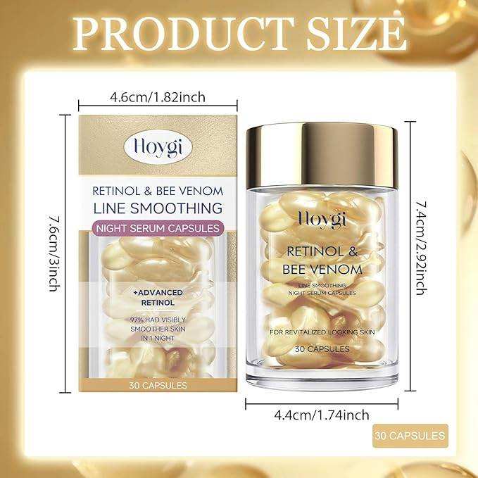 Retinol Bee Venom Capsules for Youthful Skin - Sywora
