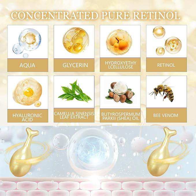 Retinol Bee Venom Capsules for Youthful Skin - Sywora