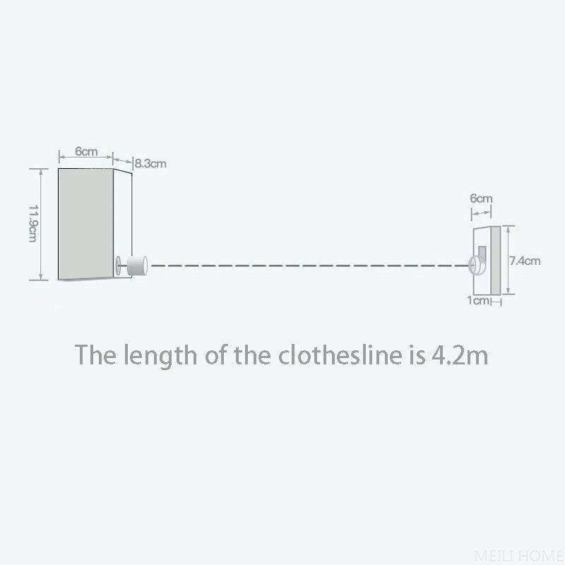 Telescopic Clothesline for Home - Space Saving - Sywora