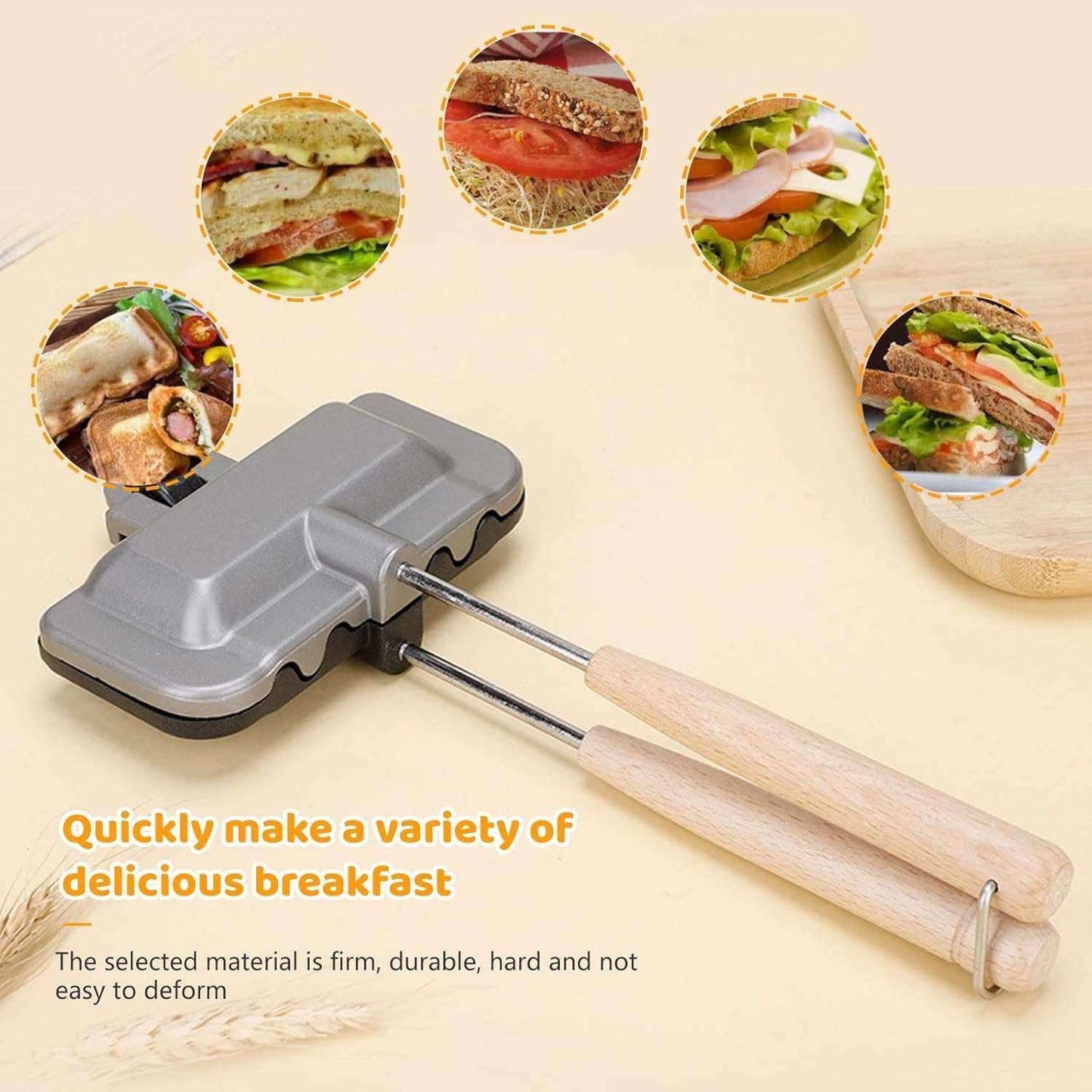 Non-Stick Sandwich Frying Pan for Easy Grilling - Sywora