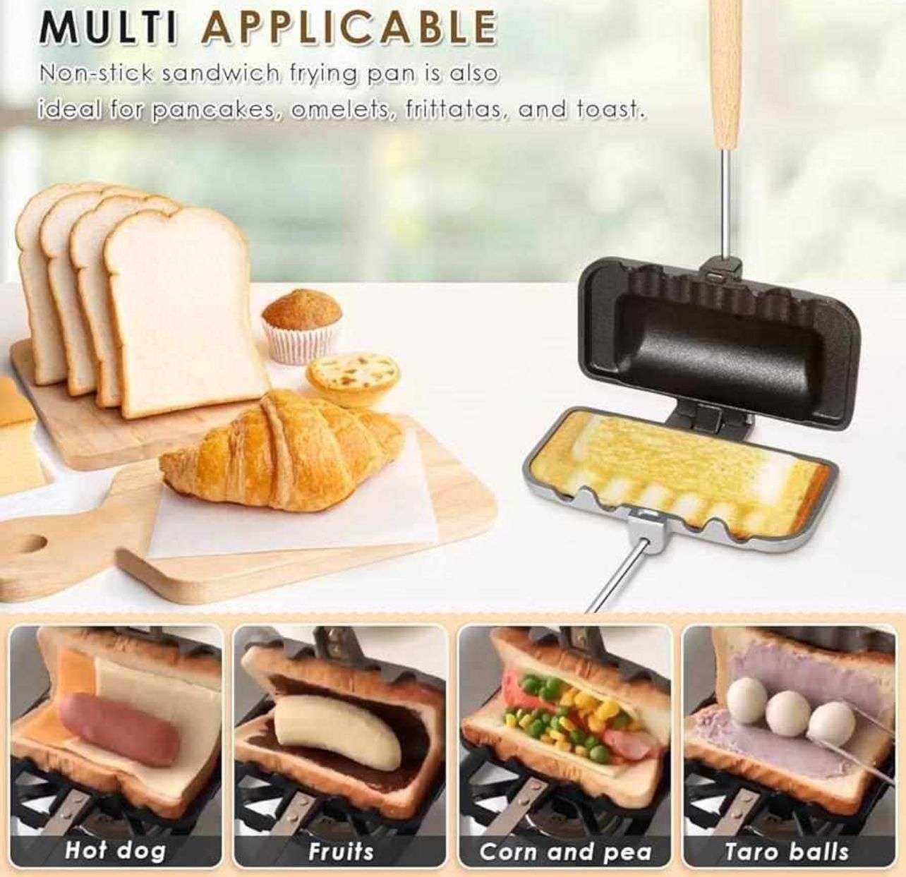 Non-Stick Sandwich Frying Pan for Easy Grilling - Sywora