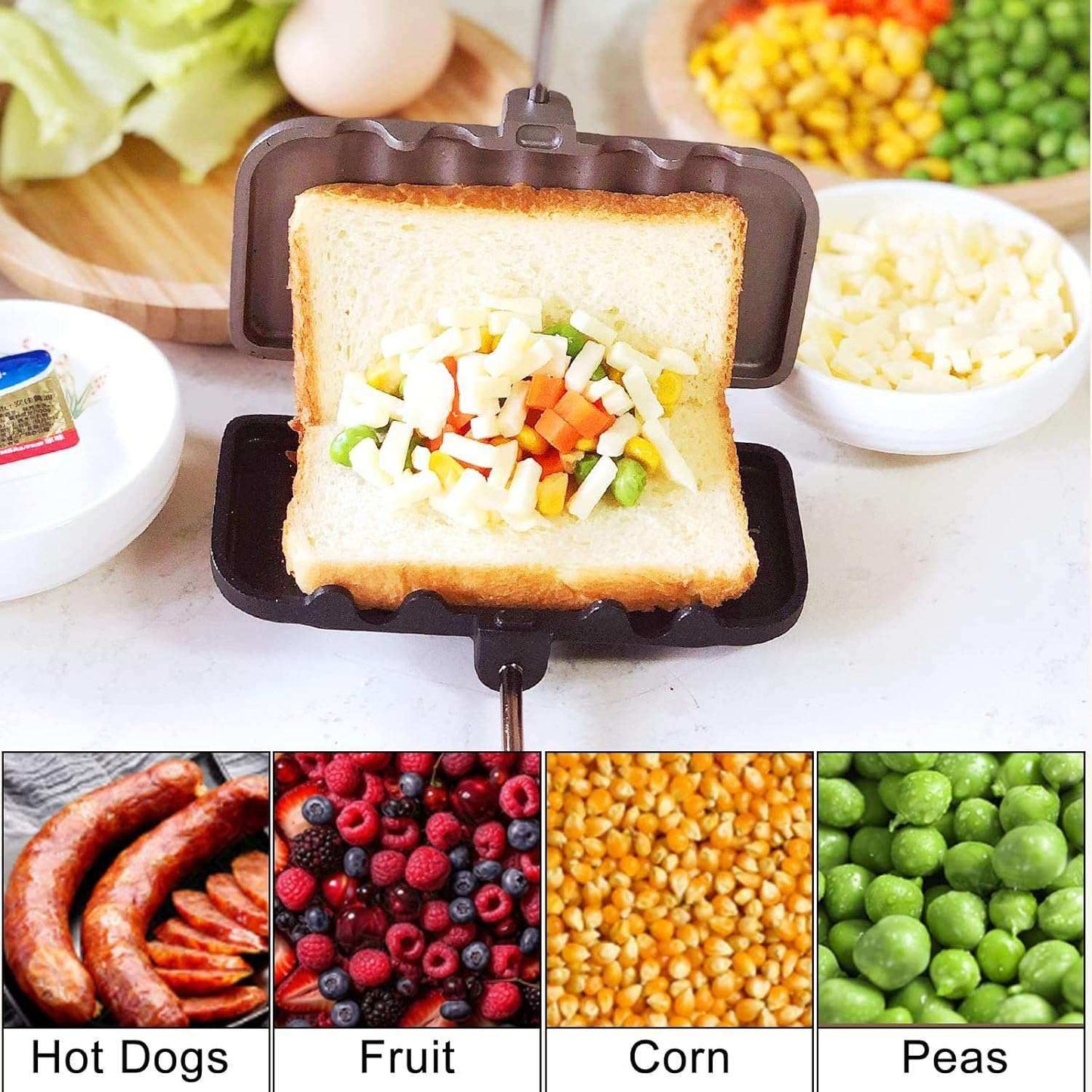 Non-Stick Sandwich Frying Pan for Easy Grilling - Sywora