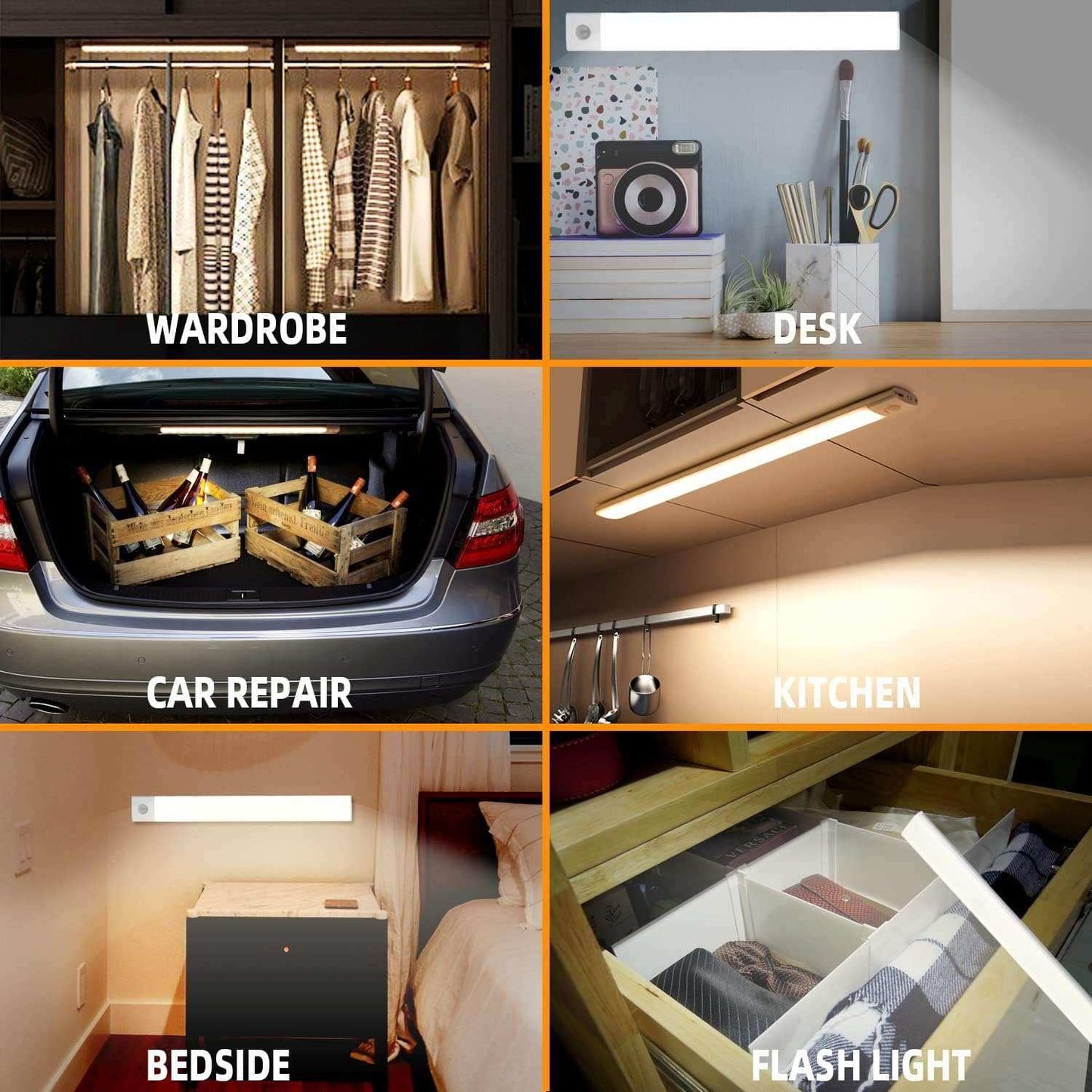 Wireless Under Cabinet Lighting with Sensor - Sywora