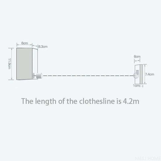 Telescopic Clothesline for Home - Space Saving - Sywora