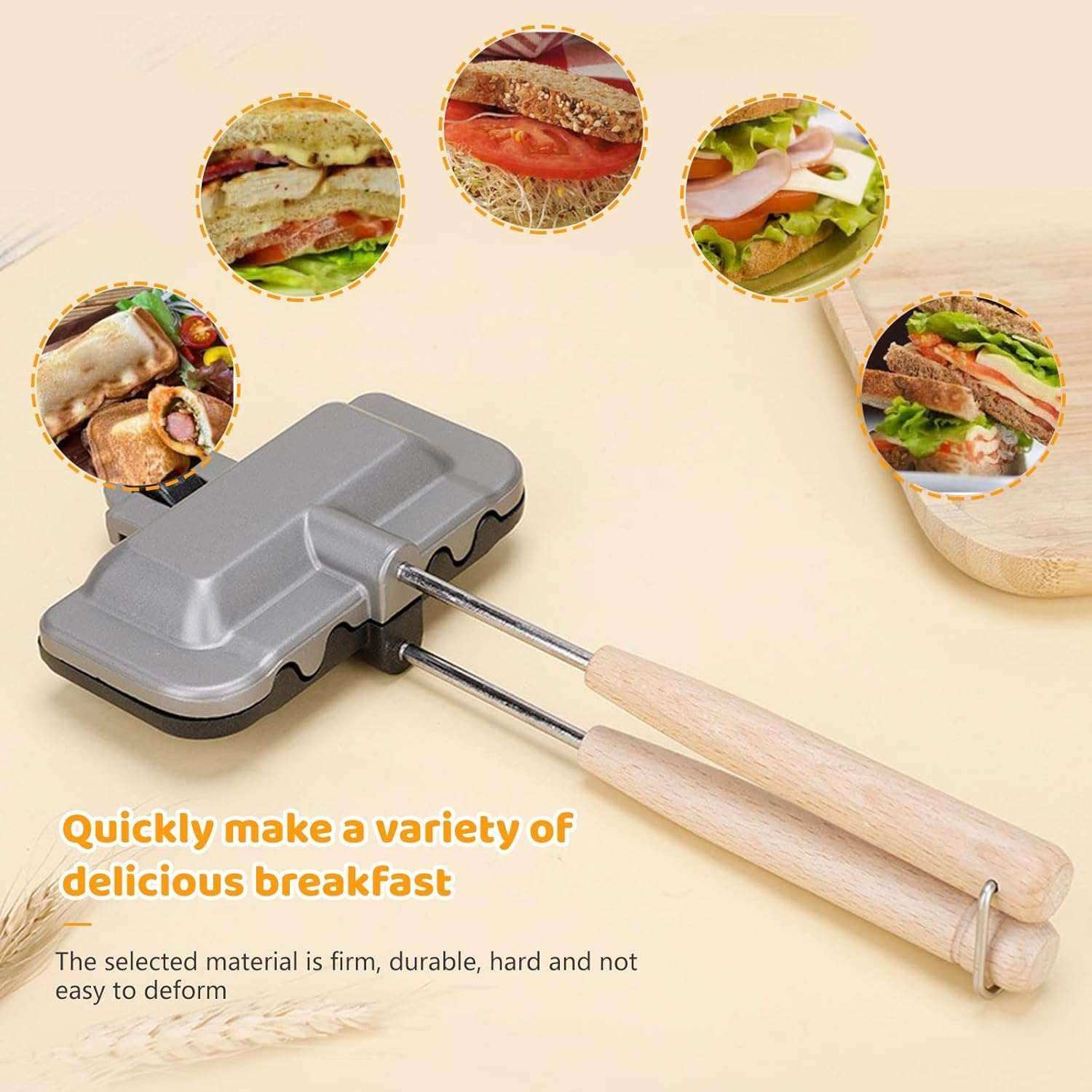Non-Stick Sandwich Frying Pan for Easy Grilling - Sywora