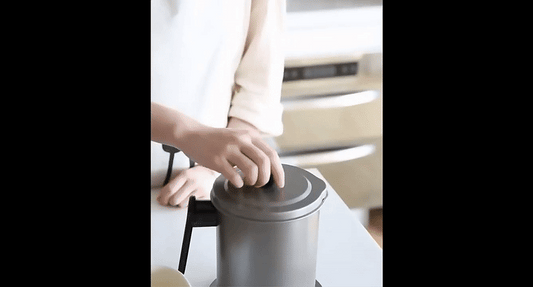 Stainless Steel Grease Container with Lid - Sywora